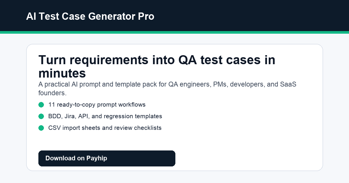 AI Test Case Generator Pro logo